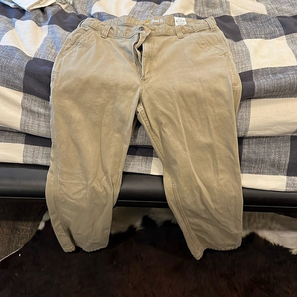 Carhartt relaxed fit khaki pants